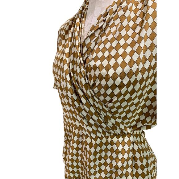 Size 6 Evan-Picone Vintage 1980s Silk Outfit Top Pants Flawed Upcycle Cutter - Picture 5 of 11